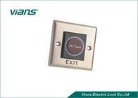 Infrared Door Exit Button / Push To Exit Switch With Touch Free Sensor , Stainless Steel Plate