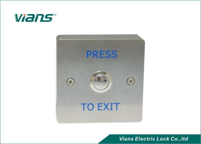 Metalowe naciskanie przycisku wysuwania drzwi, zwolnienie drzwi Przycisk opuszczania drzwi automatycznych