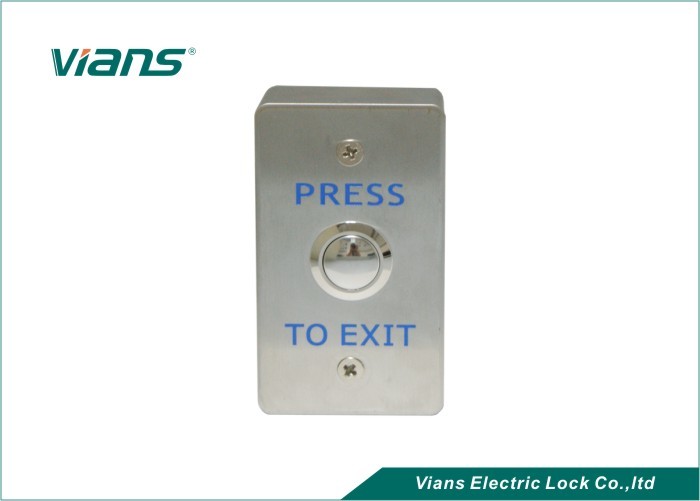 Przełącznik Steel Push To Exit 86 * 50 * 20mm bez tylnego pudełka do kontroli dostępu do drzwi