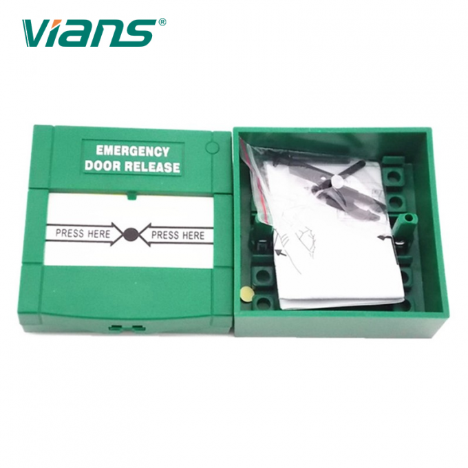 Przycisk awaryjnego otwierania drzwi z możliwością resetowania szkła Pilny przełącznik z pokrywą 2