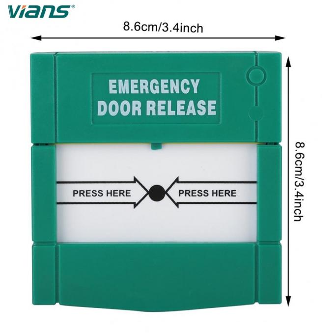 Awaryjny przełącznik przycisku otwierania drzwi FCC ROHS Przełącznik kontroli dostępu 1