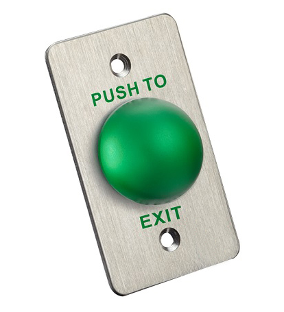 Przycisk wyjścia drzwi w kształcie prostokąta Zielony IP50 Dostosowany przełącznik wciskany 1
